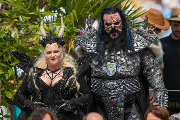 ZDF-Fernsehgarten 2026. Motherbeast Noora Louhimo und Lordi im ZDF Fernsehgarten Koch Battle am 24.05.2026 in Mainz. Mainz ZDF Fernsehgarten Rheinland-Pfalz *** ZDF Fernsehgarten 2026 Motherbeast Noora Louhimo and Lordi in the ZDF Fernsehgarten Koch Battle on 24 05 2026 in Mainz Mainz ZDF Fernsehgarten Rheinland Pfalz