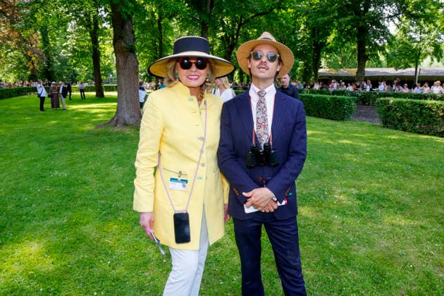 Tini Gräfin Rothkirch, Tom Schilling beim Fashion Raceday auf der Rennbahn Hoppegarten. *** Tini Gräfin Rothkirch, Tom Schilling at the Fashion Raceday at Hoppegarten racecourse
