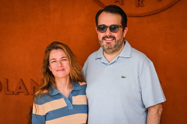 May 24, 2026, Paris, France, France: Elodie PIEGE and Jean-Francois PIEGE during the Roland-Garros 2026, French Open 2026, Grand Slam tennis tournament at Roland-Garros Stadium on May 24, 2026 in Paris, France. Paris France  - ZUMAm308 20260524_zsp_m308_110 Copyright: xMatthieuxMirvillex