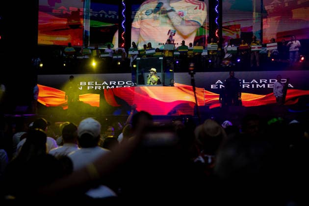 May 24, 2026, Medellin, Antioquia, Colombia: The Right-Wing Presidential Hopeful Abelardo de la Espriella finalizes his campaign in Medellin, Colombia may 24, 2026. Medellin Colombia - ZUMAvp1_ 20260524_zia_vp1_022 Copyright: xCamiloxMorenox
