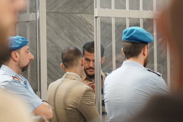 IPA85061664 - MILAN, 05 25 2026 - Marco Ferdico, former Inter ultras leader, in court in Milan for trial in the Vittorio Boiocchi murder case.  Copyright: xEmanuelexRobertoxDexCarlix xx 85061664