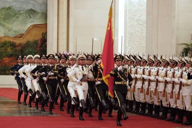 China Serbia 9173130 25.05.2026 Chinese guards of honour attend a welcome ceremony for Serbian President Aleksandar Vucic, in Beijing, China. Alexey Tashchilin Sputnik Beijing China  Copyright: xAlexeyxTashchilinx