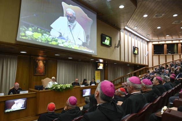 Pope Leo XIV Presents His First Encyclical On Artificial Intelligence - Vatican Pope Leo XIV attends the presentation of his first Encyclical titled ‘Magnifica humanitas’ (Magnificent Humanity), in the Vatican on May 25, 2026, a call to remain human in the age of Artificial Intelligence (AI). Pope Leon XIV appealed for the safeguarding of humanity, promotion of truth, dignity of work, social justice, and peace. Photo by (EV) Simone Risoluti Vatican Media ABACAPRESS.COM Vatican City Rome Vatican (or Holy See)  Copyright: xABACAx