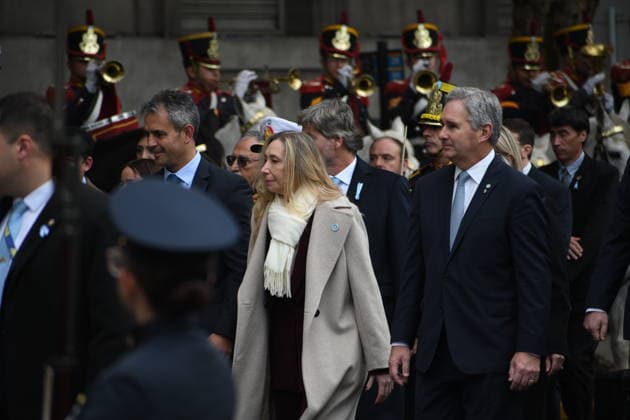 Milei attends the Tedeum for May 25 at the Metropolitan Cathedral of Buenos Aires Argentina The sister of Argentine President Javier Milei, Karina Milei, during the Tedeum at the Metropolitan Cathedral, on May 25, 2026, in Buenos Aires Argentina The Te Deum is a liturgy of thanksgiving held every May 25 in Argentina, the date on which the anniversary of the First Junta of 1810 is celebrated, traditionally at the Metropolitan Cathedral of Buenos Aires 25 MAY 2026 Sebastiá Espana  Copyright: xSebastianxHipperdingerx 7549288