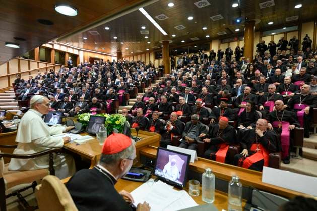 ITALY - POPE LEO XIV ATTENDS THE PRESENTATION OF HIS FIRST ENCYCLICAL LETTER MAGNIFICA HUMANITAS AT THE VATICAN - 2026 5 25 Italy, Rome, Vatican, 2026 5 25. Pope Leo XIV attends the presentation of his first Encyclical Letter Magnifica Humanitas focused on the rise of artificial intelligence, in The Vatican EDITORIAL USE ONLY - NO BOOKS Copyright: xVATICANxMEDIAx