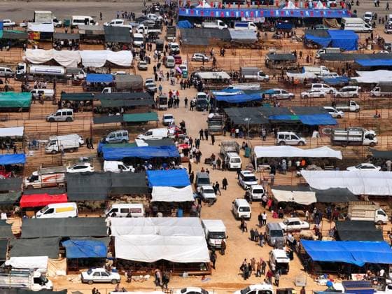 Preparations continue at livestock markets in Gaziantep ahead of Eid al-Adha GAZIANTEP, TURKIYE - MAY 25: An aerial view of livestock markets ahead of Eid al-Adha in Gaziantep, Turkiye on May 25, 2026. Omer Faruk Salman Anadolu Gaziantep Turkey. Editorial use only. Please get in touch for any other usage.  Copyright: x2026xAnadoluxOmerxFarukxSalmanx