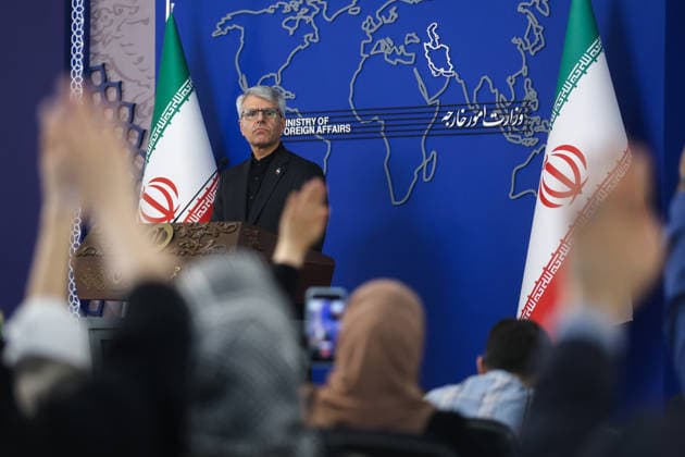 Weekly press conference by Foreign Ministry Spokesperson Esmaeil Baghaei in Tehran, Iran - 25 May 2026 Esmaeil Baghaei, Spokesperson of Foreign Ministry seen during his weekly press conference. Tehran Iran Copyright: xFoadxAshtarix xSOPAxImagesx FAshtari-1288