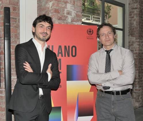 IPA85066481 - Milan,Italy Milano Film Fest 2026 photocall and presentation second edition from June 4 to 9, 2026. In the photo:Claudio Santamaria artistic director Milano Film Fest,Tommaso Sacchi councillor for Culture of the Municipality of Milan  Copyright: xNickxZonnax xNickxZonnax 85066481