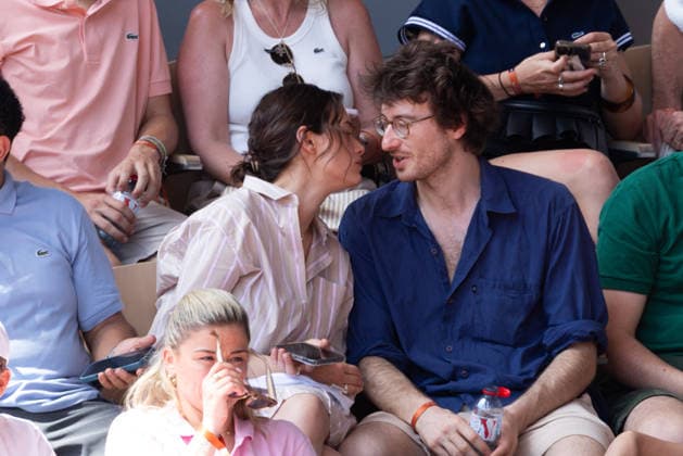2026 French Open - Celebrities In Stand Day 2 NB Eva Danino, Thomas Idesheim in stand day 2 during the 2026 French Open at Roland Garros on May 25, 2026 in Paris, France. Photo by Nasser Berzane ABACAPRESS.COM  Copyright: xBerzanexNasser ABACAx