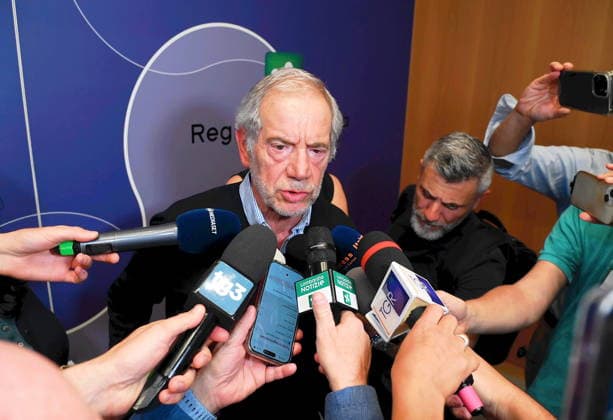 IPA85066880 - Milan - 2026 05 25- Palazzo Lombardia, Press conference by Guido Bertolaso on the case of the two in isolation admitted to the Sacco proenienti from Uganda suspected of Ebola infection  Copyright: xMaurizioxMaulex xMaurizioxMaulex 85066880