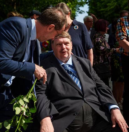 May 25, 2026, Brno, South Moravia, Czech Republic: Spokesman of the Sudeten German Landsmannschaft BERND POSSELT (CSU) during a commemorative ceremony honoring the victims of Nazism in Brno, Czech Republic, on May 25, 2026. The 76th Congress of Sudeten Germans took place in Brno, Czech Republic, from May 22 to 25, 2026, marking the first time the event was held in the country. Brno Czech Republic - ZUMAc315 20260525_zsp_c315_012 Copyright: xMichaelxCabalx