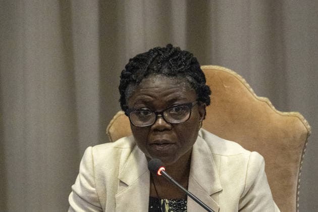 Pope Leo XIV Presents His First Encyclical On Artificial Intelligence - Vatican Léocadie Wabo Lushombo (prominent Congolese theologian) attends the presentation of Pope Leo XIV’s first Encyclical titled ‘Magnifica humanitas’ (Magnificent Humanity), in the Vatican on May 25, 2026, a call to remain human in the age of Artificial Intelligence (AI). Pope Leon XIV appealed for the safeguarding of humanity, promotion of truth, dignity of work, social justice, and peace. Photo by (EV) A.Giuliani Vatican Pool ABACAPRESS.COM Rome Vatican (or Holy See)  Copyright: xABACAx