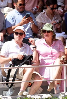 Laure Boulleau, former PSG and International soccer player, Canal TV consultant and Antoine in the stands during the Roland Garros 2026 French Open in Paris, France, May 25, 2026 Jacovides Moreau Bestimage Celebs in the stands attend Day Two of the 2026 French Open on May 25, 2026 in Paris, France Paris France  Copyright: xJACOVIDES-MOREAUx xBESTIMAGExJACOVIDES-MOREAUx xBESTIMAGEx