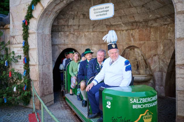 Berchtesgaden, Deutschland 25.05.2026: Im Bild: Ausfahrt aus dem Stollen Salzbergwerk Bayern *** Berchtesgaden, Germany 25 05 2026 In the picture exit from the gallery of the Bavarian salt mine Copyright: xFotostandx xWassmuthx