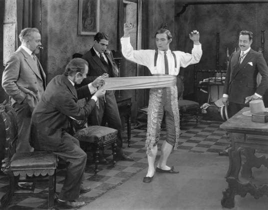 Rudolph Valentino, actor, Hollywood, historical, March 20, 2006 - Rudolph Valentino (2nd R), on-set of the Film, Blood and Sand , 1922 Copyright: xJTxVintagex