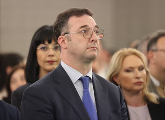 The 108th anniversary of the Republic of Azerbaijan celebrated in Georgia TBILISI, GEORGIA - MAY 25: Davit Songulashvili, Minister of Environmental Protection and Agriculture of Georgia attends an event hosted by Azerbaijan’s Ambassador to Tbilisi, Faik Guliyev (not seen), on the occasion of the 108th anniversary of the establishment of the Republic of Azerbaijan in Tbilisi, Georgia, on May 25, 2026. Davit Kachkachishvili Anadolu Tbilisi Georgia. Editorial use only. Please get in touch for any other usage.  Copyright: x2026xAnadoluxDavitxKachkachishvilix