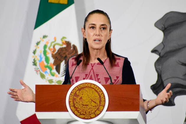 MexicoÃ¢â‚¬â ¢s President Claudia Sheinbaum Pardo speaks during a news conference at the National Palace. on May 25, 2026 in Mexico City, Mexico. Mexico City Mexico - ZUMAe321 20260525_zia_e321_006 Copyright: xLuisxBarronx