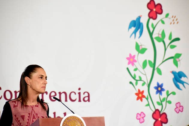 MexicoÃ¢â‚¬â ¢s President Claudia Sheinbaum Pardo speaks during a news conference at the National Palace. on May 25, 2026 in Mexico City, Mexico. Mexico City Mexico - ZUMAe321 20260525_zia_e321_005 Copyright: xLuisxBarronx