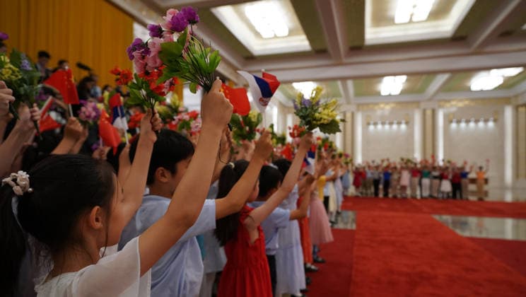 BEIJING, CHINA - MAY 25: A welcome ceremony is held for Serbian President Aleksandar Vucic on May 25, 2026 in Beijing, China. Chinese President Xi Jinping held a welcome ceremony for Serbian President Aleksandar Vucic, who is on a state visit to China, in Beijing on May 25.  Copyright: xVCGx 111644010759