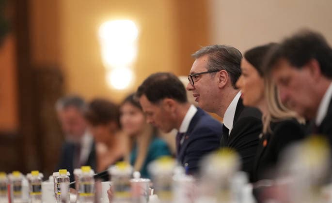 BEIJING, CHINA - MAY 25: Chinese President Xi Jinping (not in the picture) holds talks with Serbian President Aleksandar Vucic on May 25, 2026 in Beijing, China. Serbian President Aleksandar Vucic arrived in Beijing on May 24 for his first state visit to China that will run through May 28.  Copyright: xVCGx 111644010621