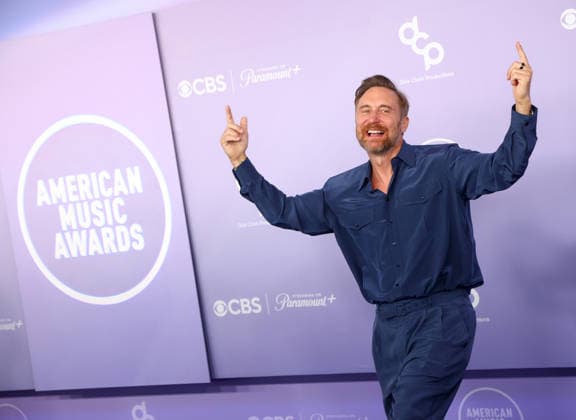 David Guetta attends the 52nd annual American Music Awards at the MGM Grand Garden Arena in Las Vegas on Monday, May 25, 2026.  LAV20260525519 JAMESxATOA