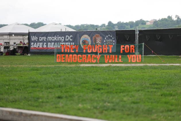 WASHINGTON, D.C. - MAY 25: Memorial Day Protests in Washington, D.C. on May 26, 2026. Copyright: xmpi34 MediaPunchx