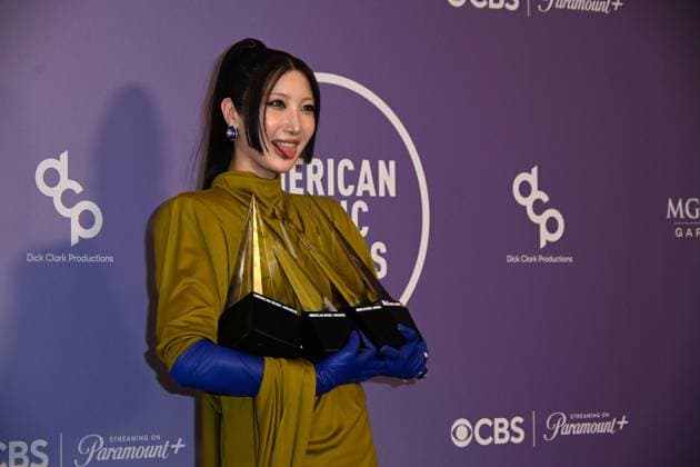 52nd American Music Awards: Press Room LAS VEGAS, NV - MAY 25: Rei Ami and EJAE at the 52nd American Music Awards on May 25, 2026 at the MGM Grand Garden Arena in Las Vegas, Nevada. Credit: Mindy Small AdMedia EDITORIAL USE ONLY  Copyright: xx AdMediax admphotostwo992099