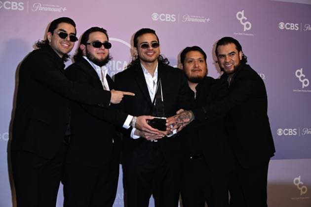 52nd American Music Awards: Press Room LAS VEGAS, NV - MAY 25: Fuerza Regida at the 52nd American Music Awards on May 25, 2026 at the MGM Grand Garden Arena in Las Vegas, Nevada. Credit: Mindy Small AdMedia EDITORIAL USE ONLY  Copyright: xx AdMediax admphotostwo992118