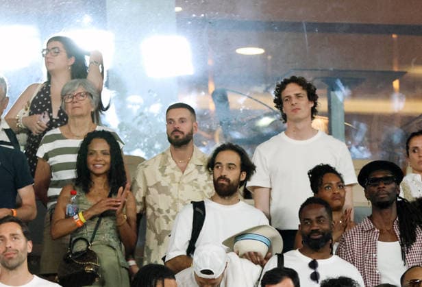 Matt Pokora Christina Milian and paul de Saint Sernin attend Roland Garros tournament day 2 Matt Pokora Christina Milian and paul de Saint Sernin attend Roland Garros tournament day 2 Paris,le 25 May 2026  Copyright: xDavidxKerx