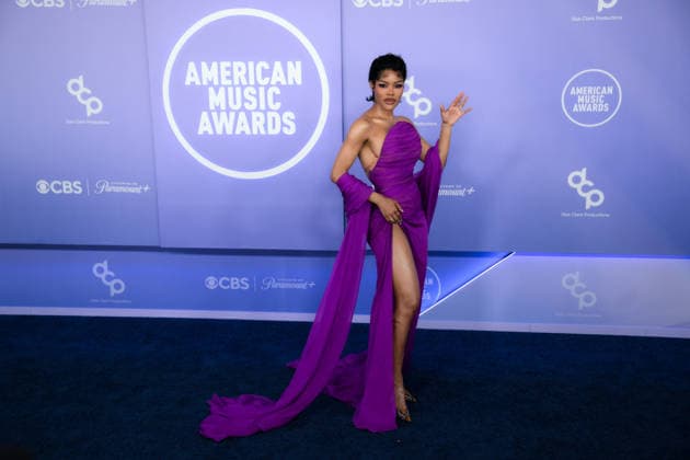 May 25, 2026, Las Vegas, Nevada, USA: TEYANA TAYLOR American singer-songwriter and actress arrives at the Red Carpet during The Annual 52nd American Music Awards at the MGM Grand Arena in Las Vegas. Las Vegas USA - ZUMAo117 20260525_zsp_o117_148 Copyright: xMikaelxOnax