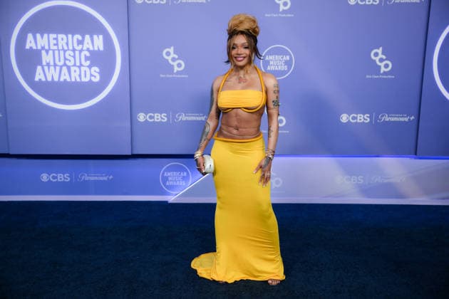 May 25, 2026, Las Vegas, Nevada, USA: GLORILLA American rapper arrives at the Red Carpet during The Annual 52nd American Music Awards at the MGM Grand Arena in Las Vegas. Las Vegas USA - ZUMAo117 20260525_zsp_o117_159 Copyright: xMikaelxOnax