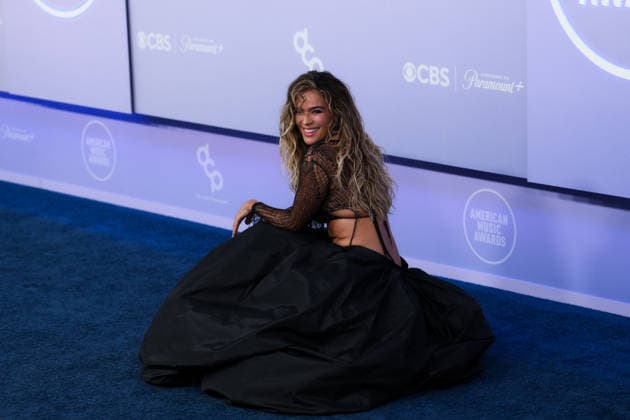 May 25, 2026, Las Vegas, Nevada, USA: KAROL G Colombian singer and songwriter arrives at the Red Carpet during The Annual 52nd American Music Awards at the MGM Grand Arena in Las Vegas. Las Vegas USA - ZUMAo117 20260525_zsp_o117_201 Copyright: xMikaelxOnax