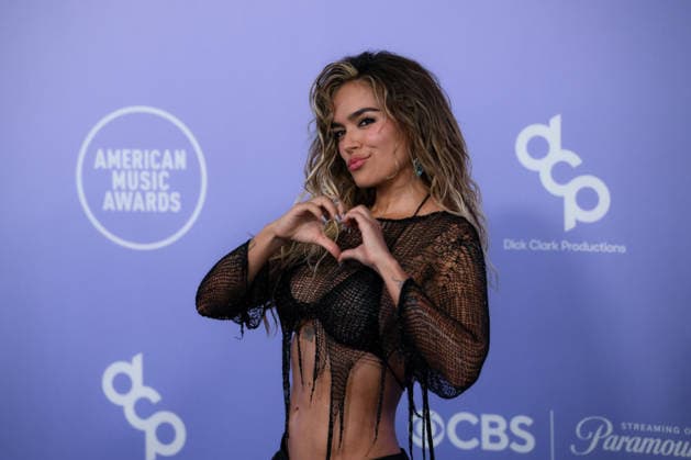 May 25, 2026, Las Vegas, Nevada, USA: KAROL G Colombian singer and songwriter arrives at the Red Carpet during The Annual 52nd American Music Awards at the MGM Grand Arena in Las Vegas. Las Vegas USA - ZUMAo117 20260525_zsp_o117_204 Copyright: xMikaelxOnax