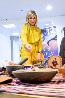 Leiden, The Netherlands, 2026-05-26 11:42:49 LEIDEN, 26-05-2026, KITLV Queen Maxima visits the Royal Institute of Language, Land and Ethnology (KITLV) in Leiden. This year, the KITLV celebrates its 175th anniversary. PHOTO: NLBeeld Patrick van Emst Credit: NL Beeld Patrick van Emst  Copyright: xx x