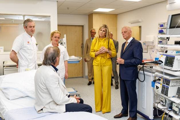 Amsterdam, The Netherlands, 2026-05-26 12:52:09 NLD Amsterdam 20260526 - HM Queen Maxima visits the Care Evaluation & Appropriate Use program for the Less is More approach in medical specialist care at the Gastroenterology department in Amsterdam UMC. In the photo:  Copyright: xx x