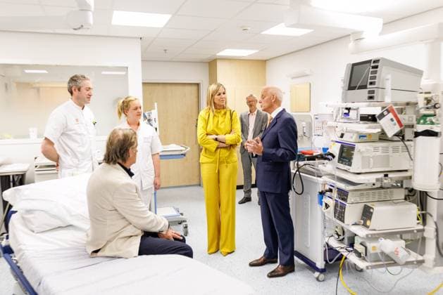 Amsterdam, The Netherlands, 2026-05-26 12:52:54 NLD Amsterdam 20260526 - HM Queen Maxima visits the Care Evaluation & Appropriate Use program for the Less is More approach in medical specialist care at the Gastroenterology department in Amsterdam UMC. In the photo:  Copyright: xx x
