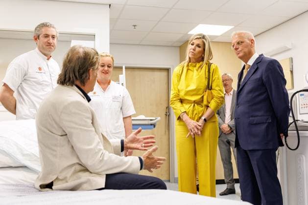 Amsterdam, The Netherlands, 2026-05-26 12:50:22 NLD Amsterdam 20260526 - HM Queen Maxima visits the Care Evaluation & Appropriate Use program for the Less is More approach in medical specialist care at the Gastroenterology department in Amsterdam UMC. In the photo:  Copyright: xx x