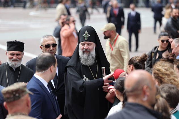Georgia marks 108th anniversary of the founding of the republic TBILISI, GEORGIA - MAY 26: Patriarch Shio III of the Georgian Orthodox Church attends the military parade to mark the 108th anniversary of the founding of the Republic of Georgia, in Tbilisi, Georgia on May 26, 2026. Davit Kachkachishvili Anadolu Tbilisi Georgia. Editorial use only. Please get in touch for any other usage.  Copyright: x2026xAnadoluxDavitxKachkachishvilix