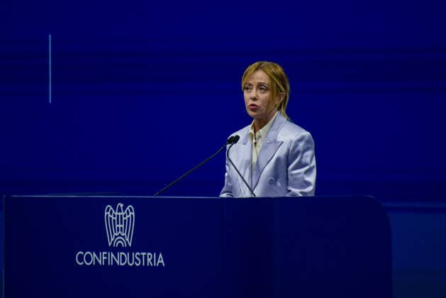 May 26, 2026, Rome, Rome, Italy: President of the Council of Ministers Giorgia Meloni speaks during the Confindustria Annual Assembly in Rome on May 26, 2026 Rome Italy - ZUMAn299 20260526_zip_n299_019 Copyright: xVincenzoxNuzzolesex