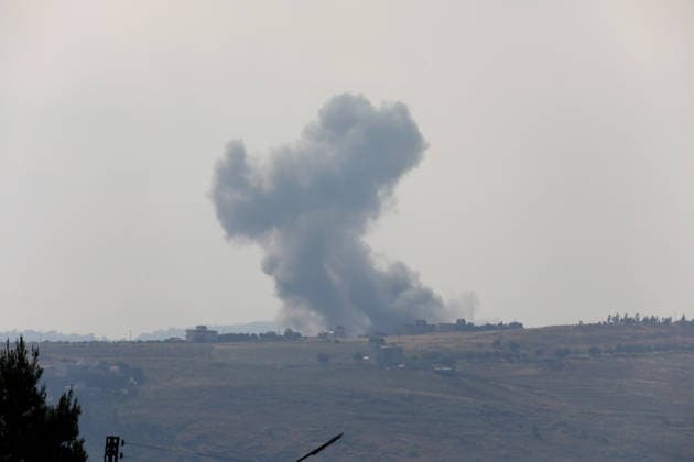 Israeli airstrikes hit southern Lebanon’s Nabatieh province NABATIEH, LEBANON - MAY 26: Smoke rise from the area as Israeli army carried out airstrikes, violating the ceasefire, in Nabatieh, Lebanon, on May 26, 2026. Ramiz Dallah Anadolu Nabatieh Lebanon. Editorial use only. Please get in touch for any other usage.  Copyright: x2026xAnadoluxRamizxDallahx