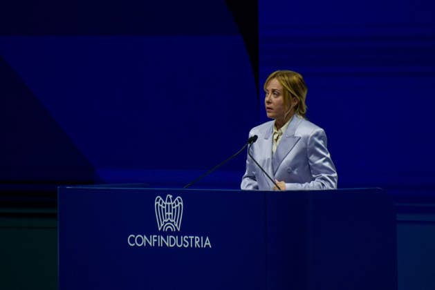 May 26, 2026, Rome, Rome, Italy: President of the Council of Ministers Giorgia Meloni speaks during the Confindustria Annual Assembly in Rome on May 26, 2026 Rome Italy - ZUMAn299 20260526_zip_n299_029 Copyright: xVincenzoxNuzzolesex