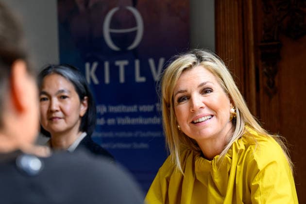 Queen visits Royal Institute for Language,, Geography and Ethnology. Leiden, the Netherlands. 26 May 2026 Queen Maxima during a visit to the Royal Institute for Language, - Land and Ethnology (KITLV) in Leiden. This year KITLV celebrates its 175th anniversary. Leiden The Netherlands  Copyright: xDPPA POOL EMx