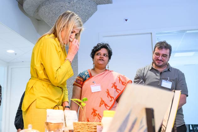 Queen visits Royal Institute for Language,, Geography and Ethnology. Leiden, the Netherlands. 26 May 2026 Queen Maxima during a visit to the Royal Institute for Language, - Land and Ethnology (KITLV) in Leiden. This year KITLV celebrates its 175th anniversary. Leiden The Netherlands  Copyright: xDPPA POOL EMx