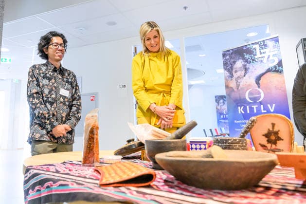 Queen visits Royal Institute for Language,, Geography and Ethnology. Leiden, the Netherlands. 26 May 2026 Queen Maxima during a visit to the Royal Institute for Language, - Land and Ethnology (KITLV) in Leiden. This year KITLV celebrates its 175th anniversary. Leiden The Netherlands  Copyright: xDPPA POOL EMx