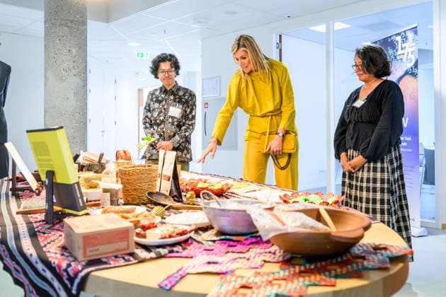 Queen visits Royal Institute for Language,, Geography and Ethnology. Leiden, the Netherlands. 26 May 2026 Queen Maxima during a visit to the Royal Institute for Language, - Land and Ethnology (KITLV) in Leiden. This year KITLV celebrates its 175th anniversary. Leiden The Netherlands  Copyright: xDPPA POOL EMx