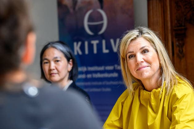 Queen visits Royal Institute for Language,, Geography and Ethnology. Leiden, the Netherlands. 26 May 2026 Queen Maxima during a visit to the Royal Institute for Language, - Land and Ethnology (KITLV) in Leiden. This year KITLV celebrates its 175th anniversary. Leiden The Netherlands  Copyright: xDPPA POOL EMx