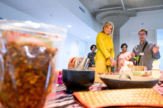 Queen visits Royal Institute for Language,, Geography and Ethnology. Leiden, the Netherlands. 26 May 2026 Queen Maxima during a visit to the Royal Institute for Language, - Land and Ethnology (KITLV) in Leiden. This year KITLV celebrates its 175th anniversary. Leiden The Netherlands  Copyright: xDPPA POOL EMx