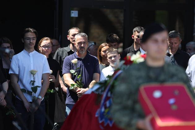 Funeral of Julienne Eden Busic Family members, friends and public figures attend the last farewell for Julienne Eden Busic at the Mirogoj Crematorium in Zagreb, Croatia, on May 26, 2026. Busic, a Croatian-American writer and translator, died on May 21 at the age of 77.  SlavkoxMidzor PIXSELL