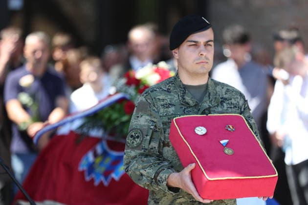 Funeral of Julienne Eden Busic Family members, friends and public figures attend the last farewell for Julienne Eden Busic at the Mirogoj Crematorium in Zagreb, Croatia, on May 26, 2026. Busic, a Croatian-American writer and translator, died on May 21 at the age of 77.  SlavkoxMidzor PIXSELL
