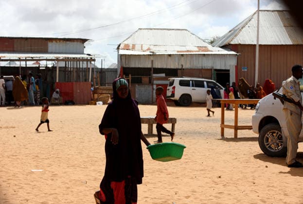 Camps turn into permanent settlements amid ongoing crisis in Somalia MOGADISHU, SOMALIA - MAY 26: A view of a camp as millions of people living in camps that have gradually turned into permanent settlements, where they continue to face difficult living conditions amid insecurity, conflict and drought in the capital Mogadishu, Somalia, on May 26, 2026. Metin Yuksel Kaya Anadolu Mogadishu Somalia. Editorial use only. Please get in touch for any other usage.  Copyright: x2026xAnadoluxMetinxYukselxKayax